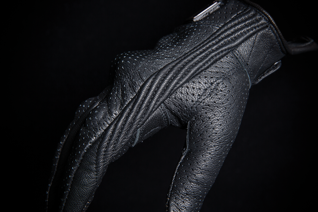 ICON Women's Pursuit Classic™ Perforated Leather Motorcycle Gloves - Black - XS 3302-0799