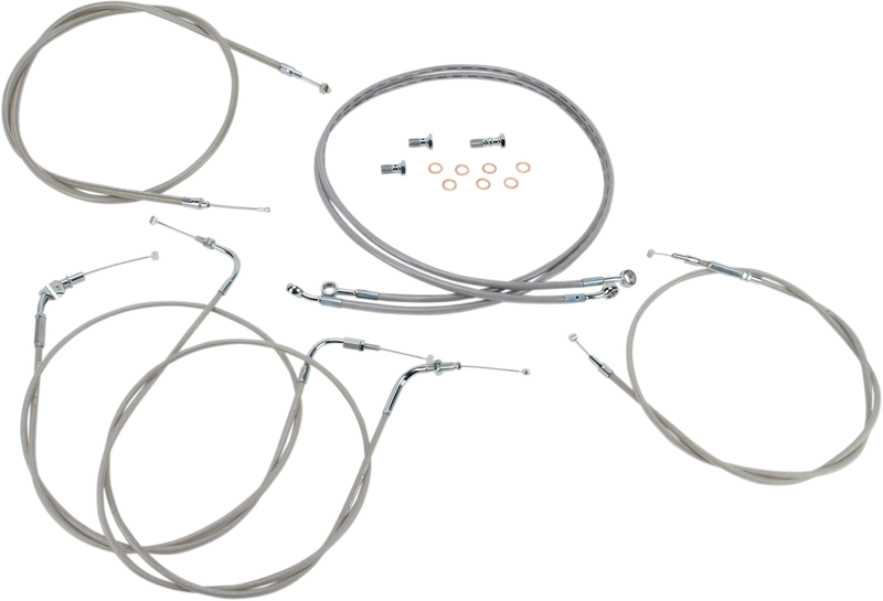 BARON Cable Line Kit - 12" - 14" - XVS1100CL - Stainless Steel BA-8042KT-12