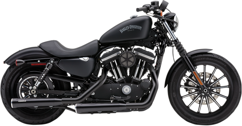 COBRA 3" RPT Mufflers for XL - Black 6081RB