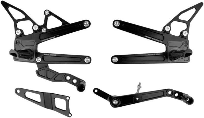 DRIVEN RACING TT Rearset - ZX10R 2011-2015 DRP-715-BK
