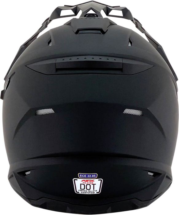 AFX FX-41DS Motorcycle Helmet - Matte Black - Medium 0110-3738