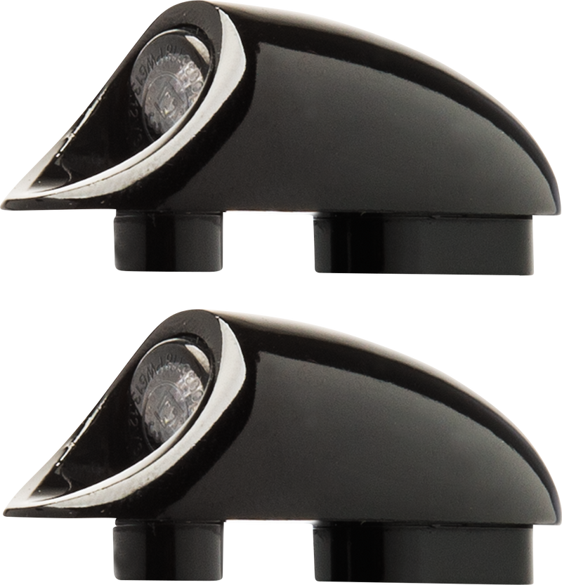 KODLIN MOTORCYCLE 3-1 Mini Fender Strut Indicator Lights - Black K68489