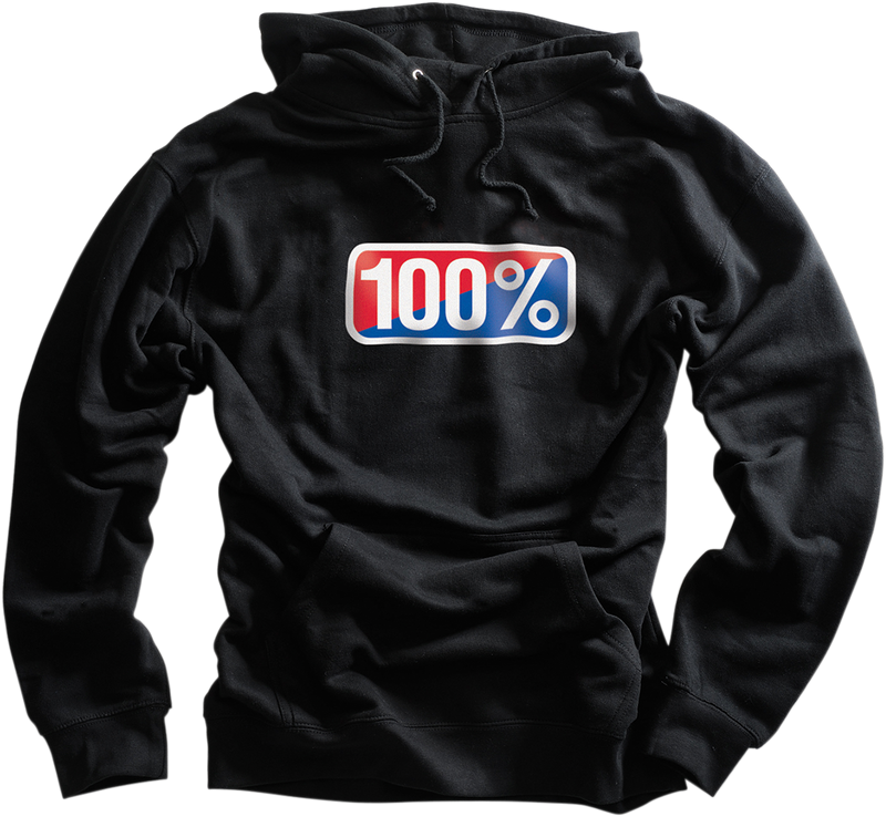 100% Classic Hoodie - Black - Medium 20029-00031