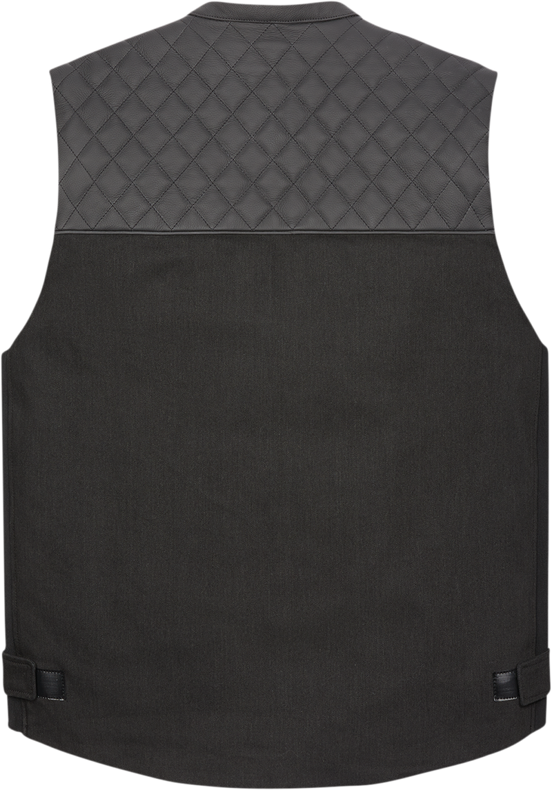 ICON Chamonix Denim Vest - Black - 2XL 2830-0556