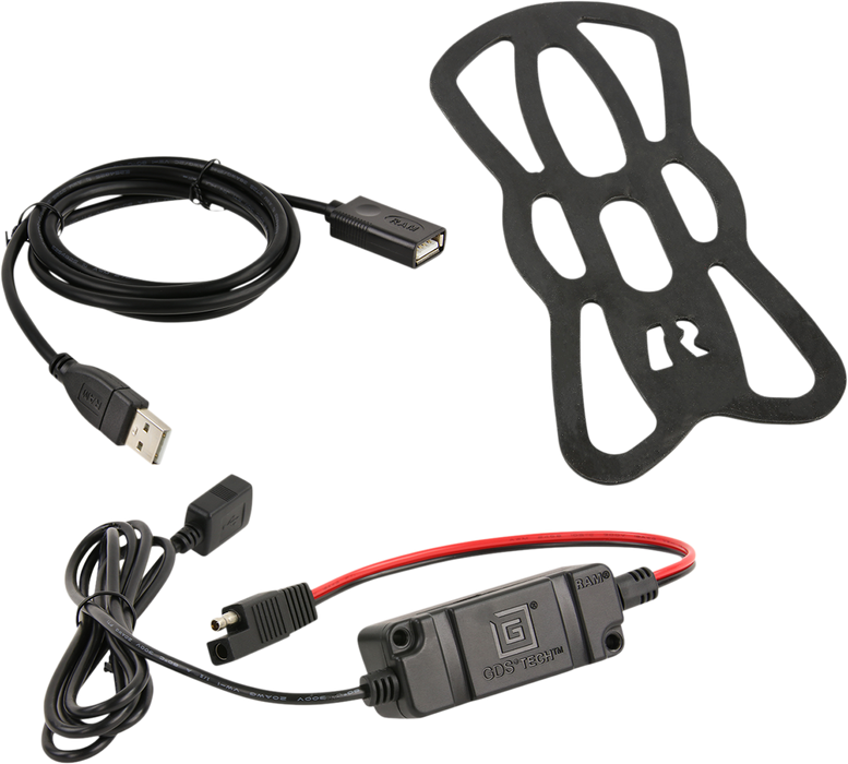 RAM MOUNTS Device Holder - Tough-Charge - Charging - Wireless - Waterproof - Hardwire Charger - U-Bolt Mount RAMB149ZAUN12WV