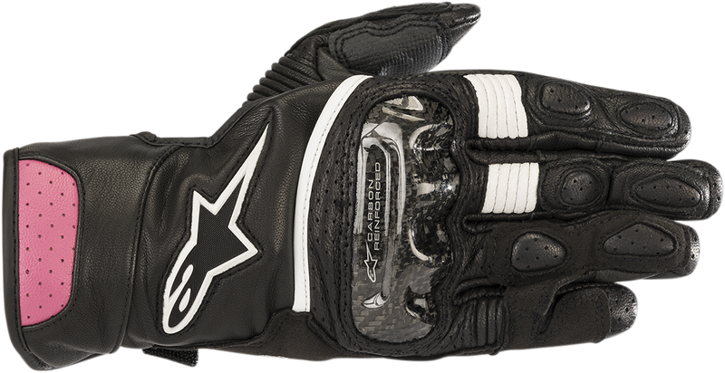 ALPINESTARS Women Stella SP-2 V2 Gloves - Black/Fuchsia - Medium 3518218-1039-M