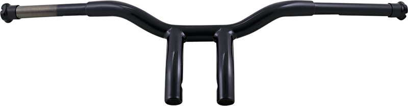 LA CHOPPERS Handlebar - Kage Fighter - One Piece - Bent - 8" - Black LA-7338-08B