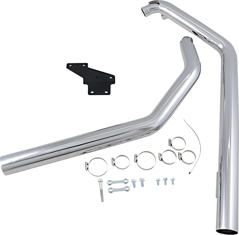 Vance & Hines exhaust for Harley Davidson Softail 1986-2011 Straightshots Chrome 17817