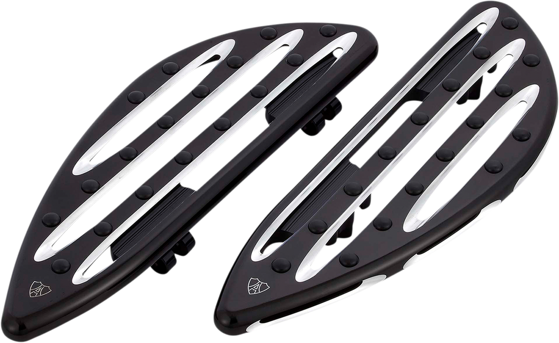 ARLEN NESS Driver Floorboards - Deep Cut - Black 410-003