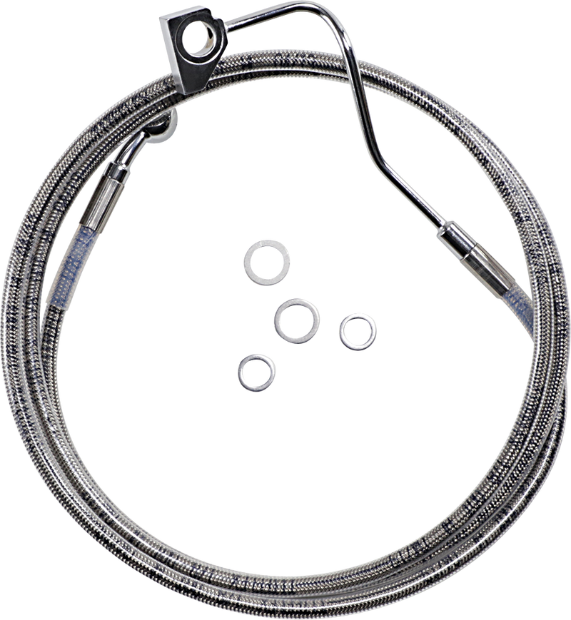 DRAG SPECIALTIES Brake Line - +6" - Stainless Steel - ABS 614220-6