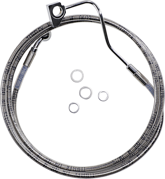 DRAG SPECIALTIES Brake Line - +6" - Stainless Steel - ABS 614220-6