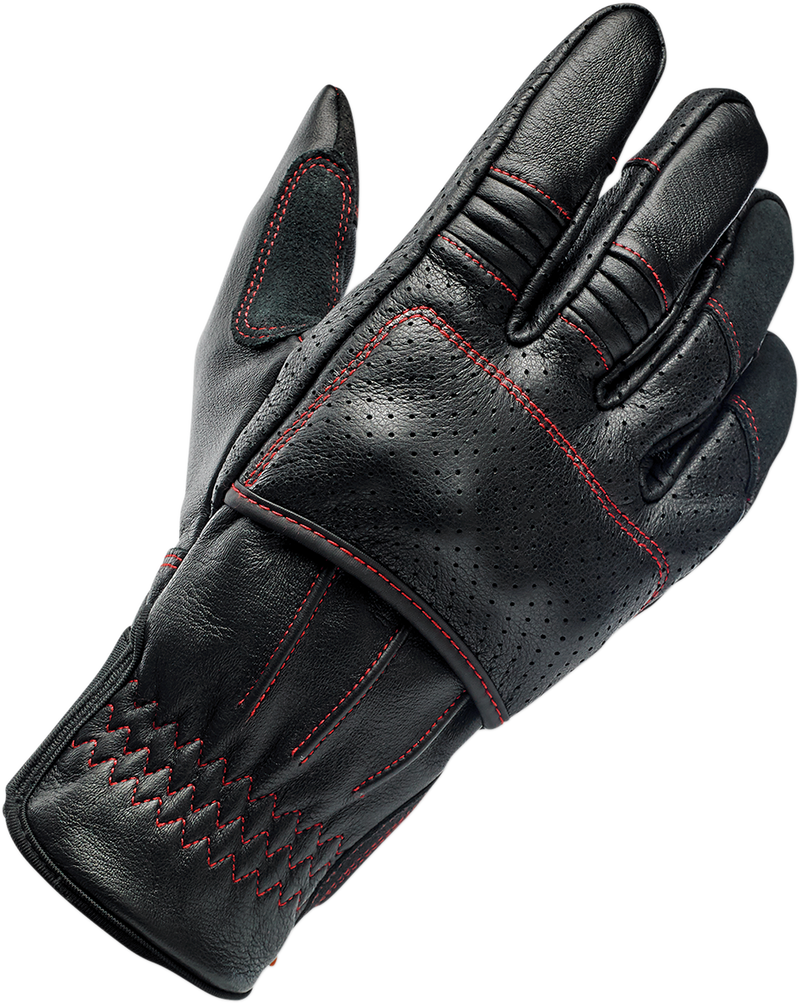 BILTWELL Borrego Gloves - Redline - Large 1506-0108-304