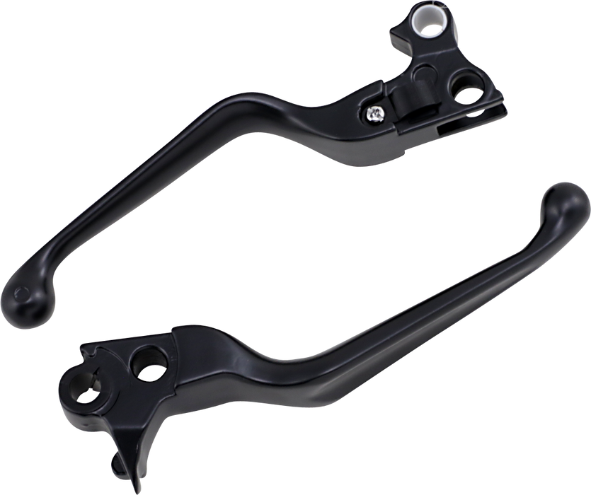 DRAG SPECIALTIES Lever Set - Black H07-0574-BLK