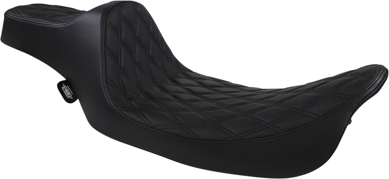 DRAG SPECIALTIES Extended Reach Predator III Seat - Double Diamond - Black NOT A 2-UP SEAT 8011369