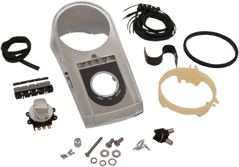 DRAG SPECIALTIES Electronic Speedometer Dash Kit - FXST/FLST 7125496CPT-BXLB