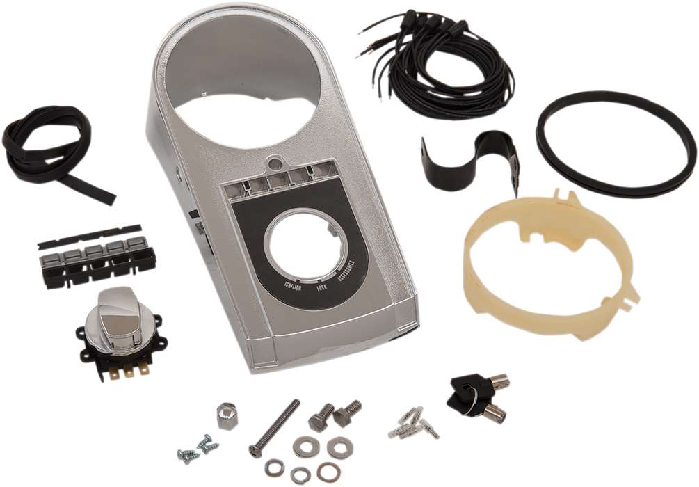 DRAG SPECIALTIES Electronic Speedometer Dash Kit - FXST/FLST 7125496CPT-BXLB