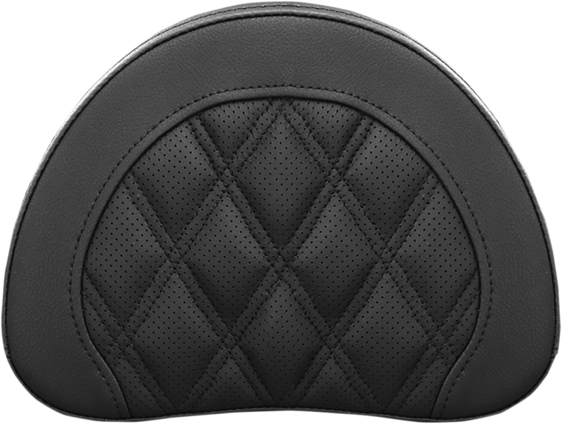 SADDLEMEN Sissy Bar Pad - Lattice Stitched - Black 51344