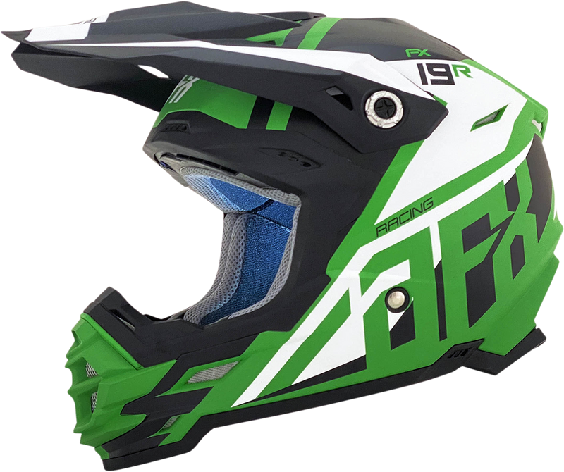 AFX FX-19R Motorcycle Helmet - Racing - Matte Green - XL 0110-7081