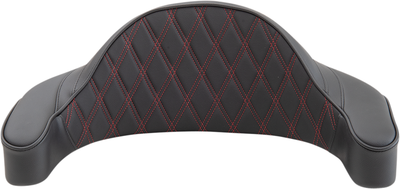 DRAG SPECIALTIES King-Pak Pad - Double Diamond - Red MEASURE 23 1/2" W X 9" H 0822-0437