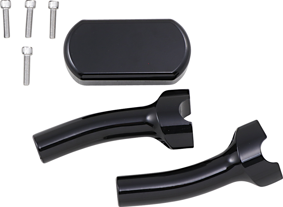 LA CHOPPERS Risers - Solid Top - 5-1/2" - Black LA-7442-05B