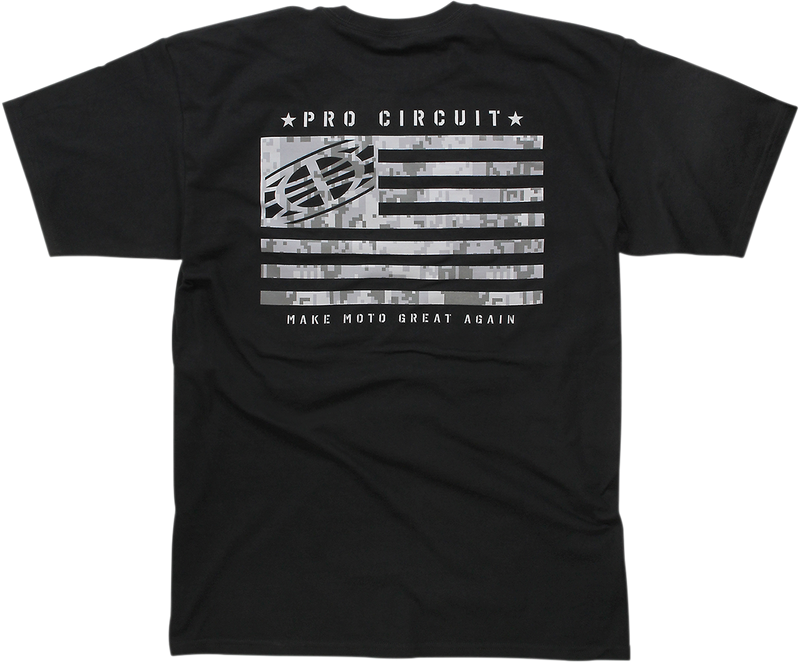 PRO CIRCUIT Flag T-Shirt - Black - Medium 6411810-20