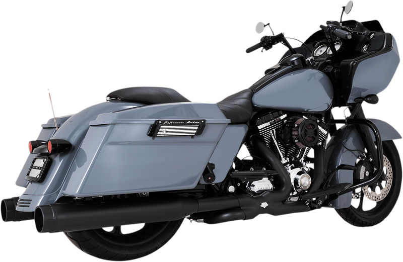 VANCE & HINES 4-1/2" Torquer Mufflers for '95-'16 FL - Black 46673