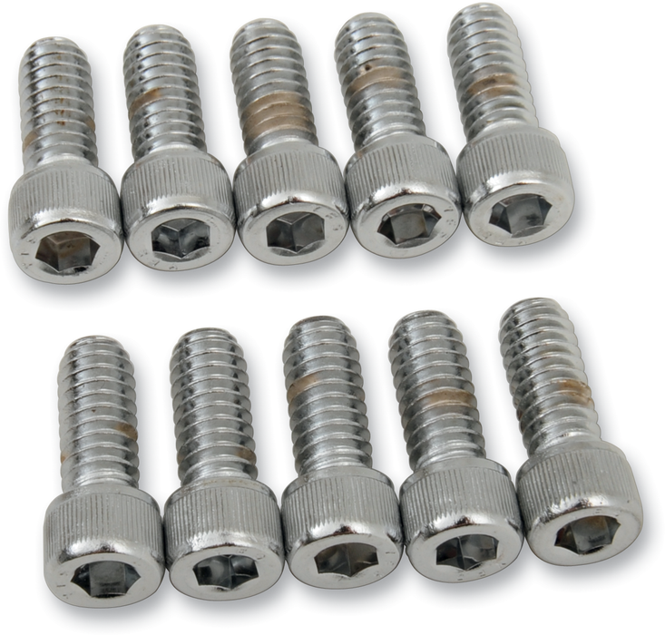 DRAG SPECIALTIES Bolts - Socket-Head - Knurled - 1/4-20 x 5/8" MPB178