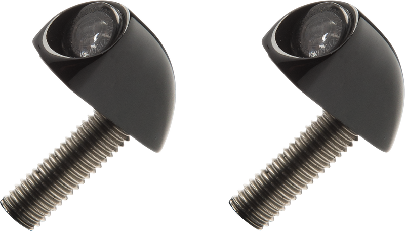 KODLIN MOTORCYCLE 3-1 Bullet Rear Indicator Lights - Smooth - Black K68463