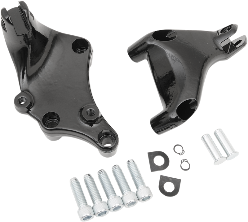 DRAG SPECIALTIES Passenger Peg Mount - Black P17-0412B