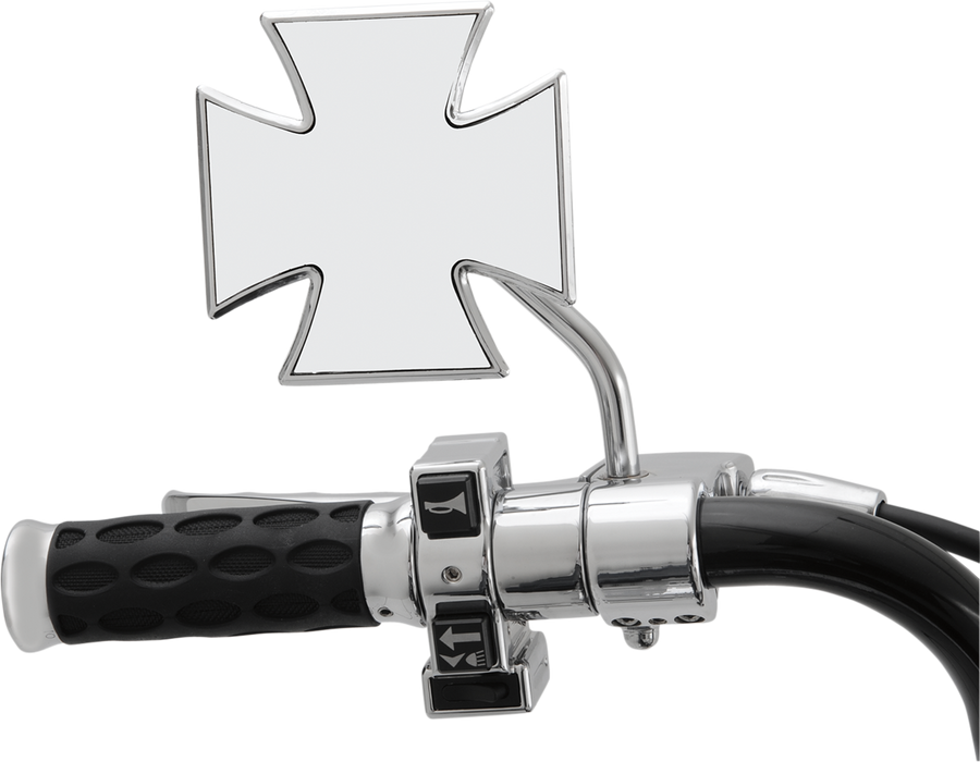 DRAG SPECIALTIES Maltese Mirror - Round Stem 60-6009-SC4