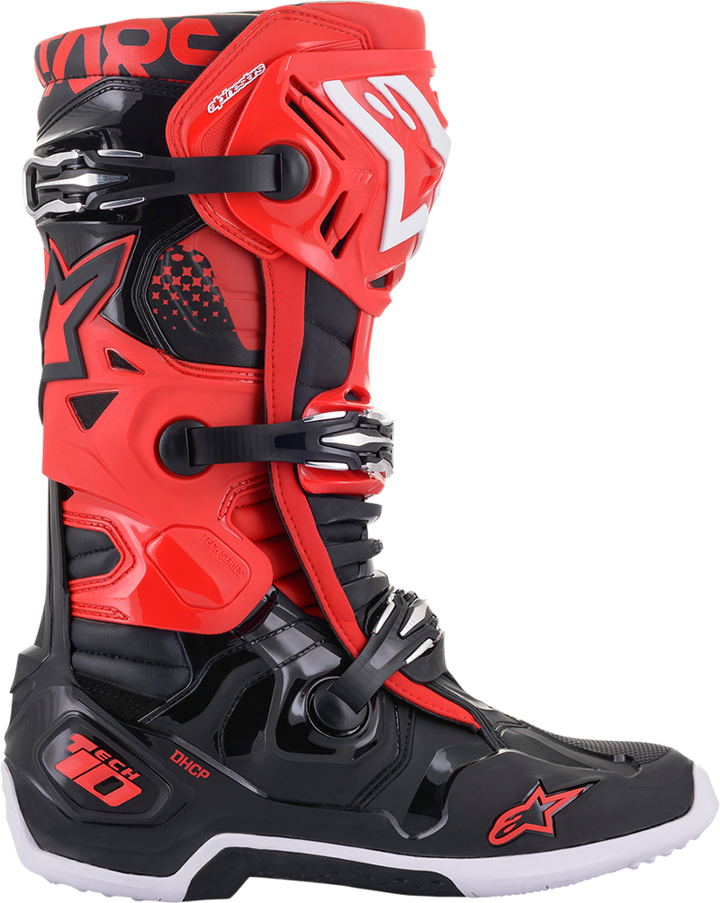 ALPINESTARS Tech 10 Boots - Black/Red - US 10 2010020-31-10