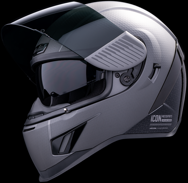 ICON Airform™ Motorcycle Helmet - MIPS® - Counterstrike - Silver - Large 0101-15095