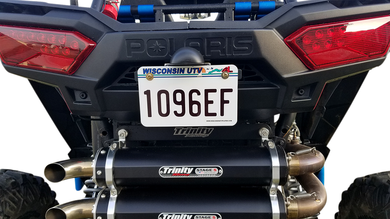 MOOSE UTILITY LED License Plate Bracket - Black LP-L75CB-M