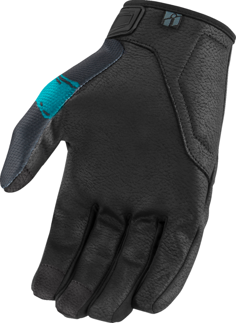 ICON Hooligan™ Munchies Motorcycle Gloves - Teal - Large 3301-4798