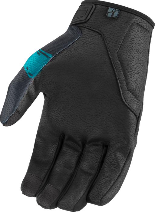 ICON Hooligan™ Munchies Motorcycle Gloves - Teal - 3XL 3301-4801