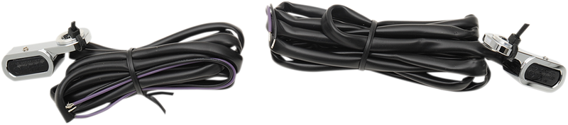 DRAG SPECIALTIES LED Handlebar Marker Lights - Hydraulic Clutch - Chrome/Smoke L22-0229CMENU