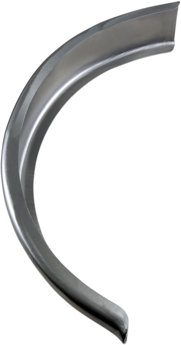 DRAG SPECIALTIES Steel Fender - Rear 090010-PB-LB2
