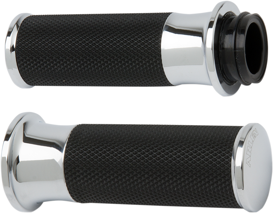 ARLEN NESS Grips - Smoothie - Cable - Chrome 07-320