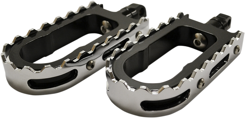LA CHOPPERS BMX Footpegs - Black/Chrome LA-7205-00B