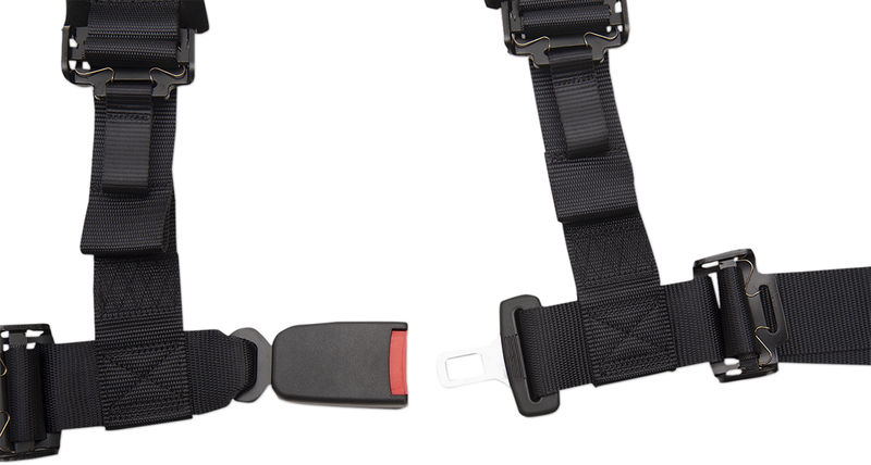 MOOSE UTILITY Seat Harness - 4 Point - 2x2 - Black 100-4402-PU