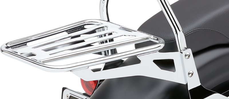 COBRA Sissy Bar Luggage Rack - Chrome - Tubular N/F FXDWG NODELS 602-3500