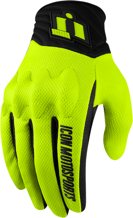 ICON Anthem 2 CE™ Motorcycle Gloves - Hi-Vis - Small 3301-3671
