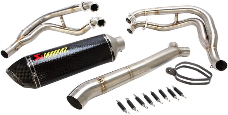 Suzuki Hayabusa 2008-2020 Exhaust, Akrapovic Race Full System, Stainless Steel and Carbon Fiber S-S13R2-RC