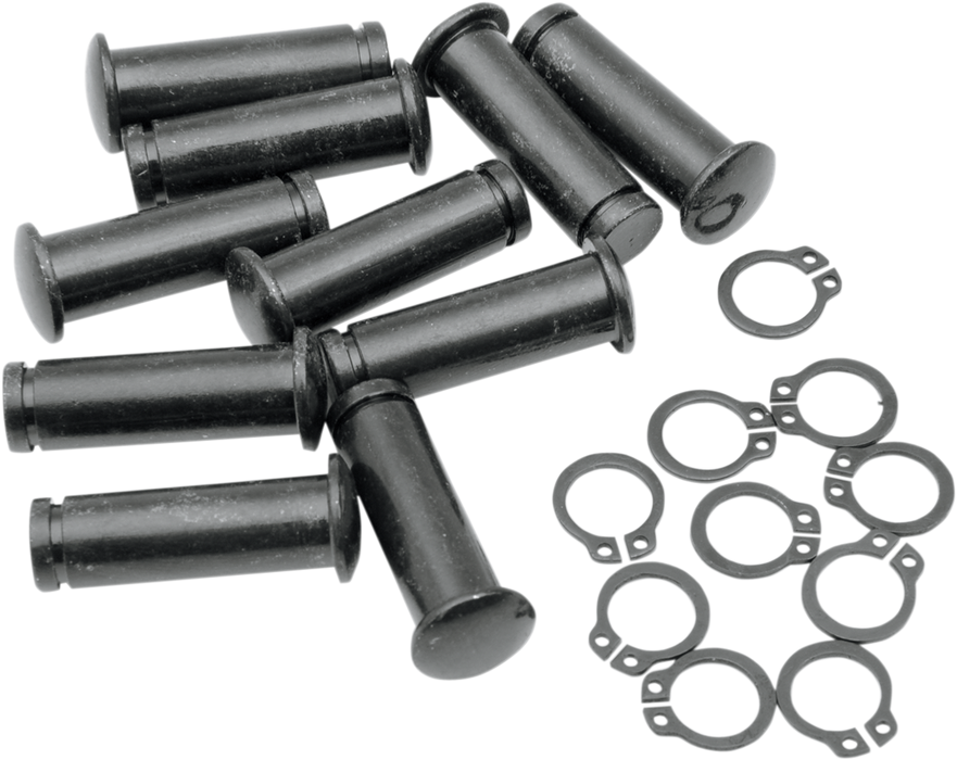 DRAG SPECIALTIES Pivot Pins - Lever - 10 Pack - Black 74168B