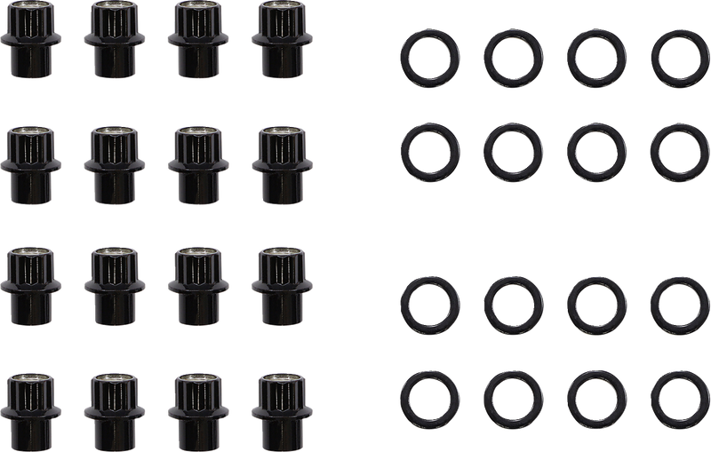MOOSE UTILITY Lug Nut - Carbon Fiber Wheel - Steel - 12 mm x 1.25" LNBOET12125ASKT
