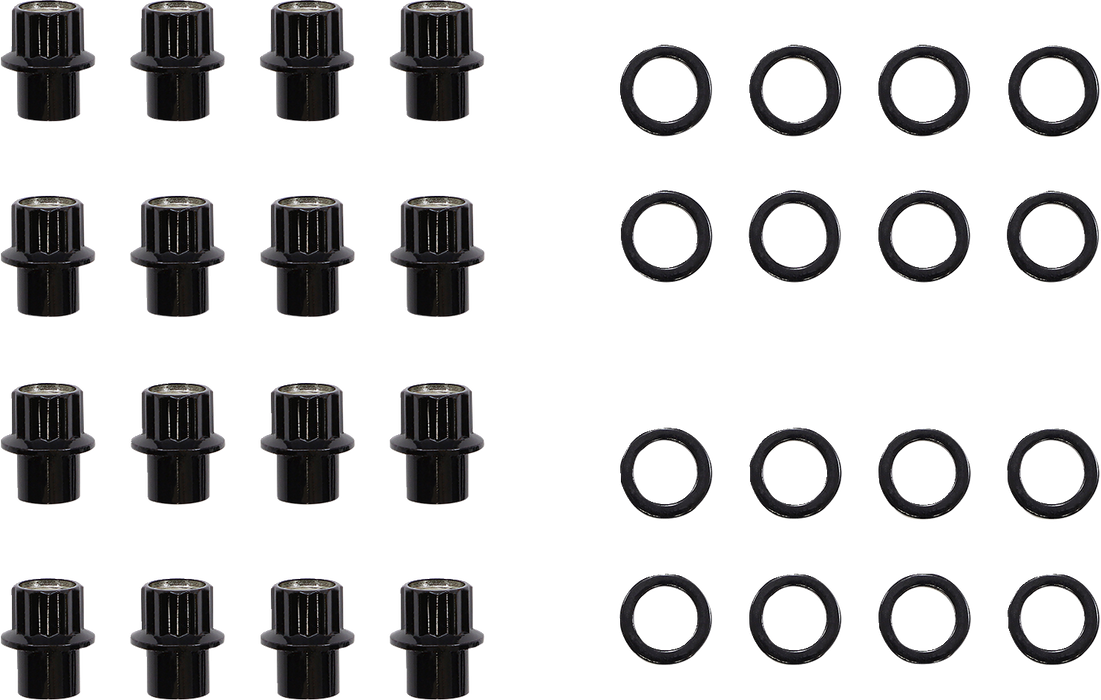 MOOSE UTILITY Lug Nut - Carbon Fiber Wheel - Steel - 12 mm x 1.25" LNBOET12125ASKT