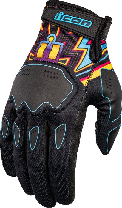 ICON Hooligan™ Lucky Lid Motorcycle Gloves - Black - 3XL 3301-4646