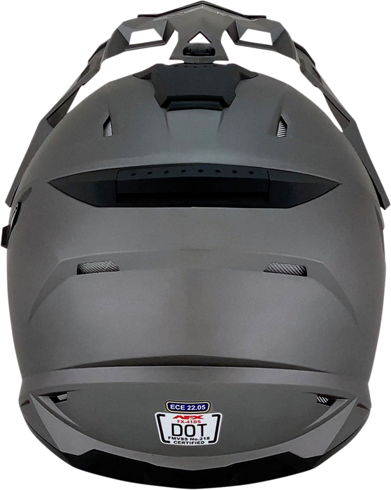 AFX FX-41DS Motorcycle Helmet - Frost Gray - XS 0110-3760