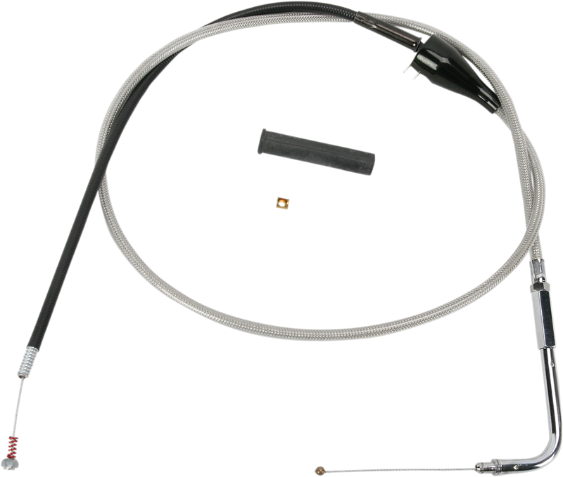 DRAG SPECIALTIES Idle Cable - Cruise - 48" - Braided 5343204B