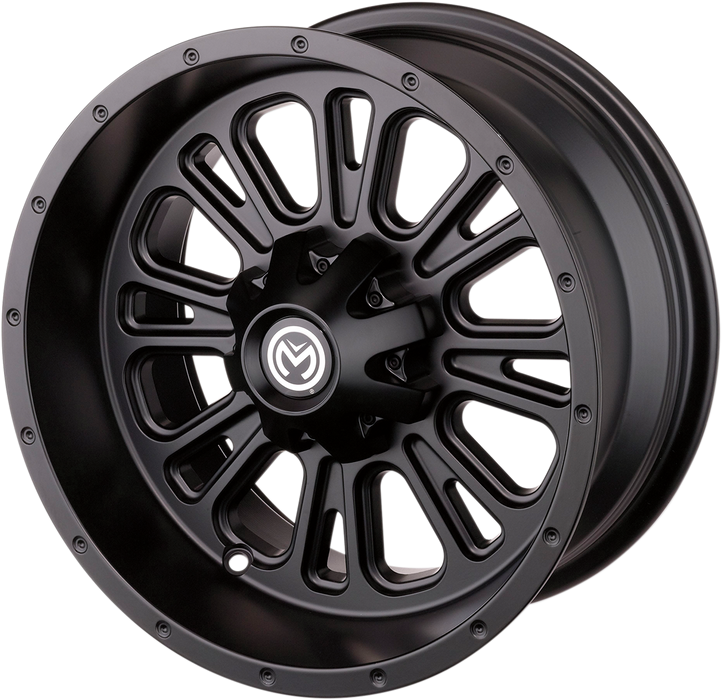 MOOSE UTILITY Wheel - 399X - Rear - Black - 12x8 - 4/156 - 4+4 399MO128156MB4